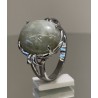 Anillo Jade en Plata y Rodio